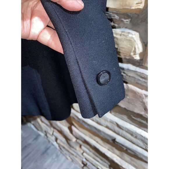 VINTAGE 1970’s Vera Hicks Ernst Strauss Black Skirt Suit Women’s Medium WOW! - Picture 12 of 16